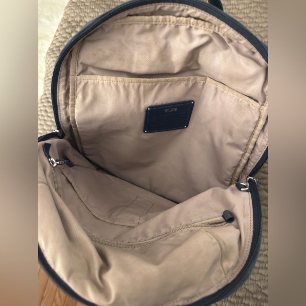 ❤️ TUMI Voyageur Halle Backpack Blue Nylon men’s women’s unisex - Picture 7 of 7
